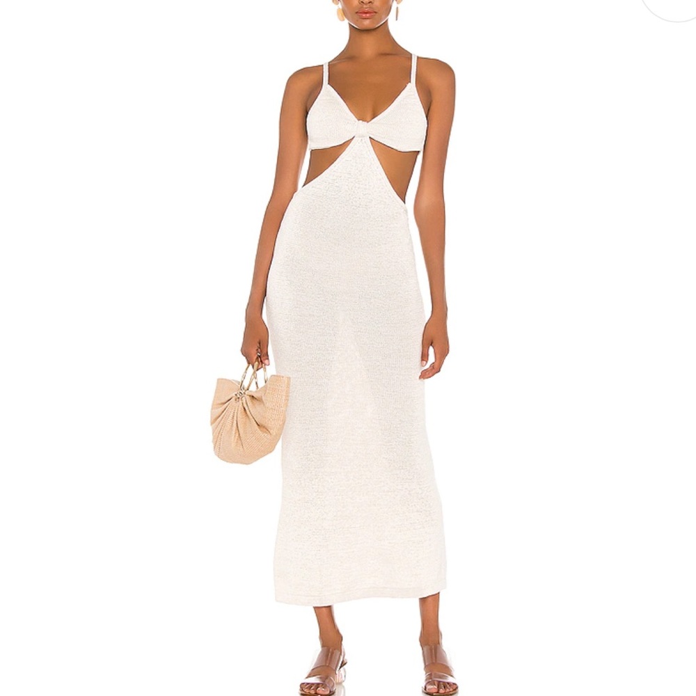 SERITA DRESS IN OFF WHITE